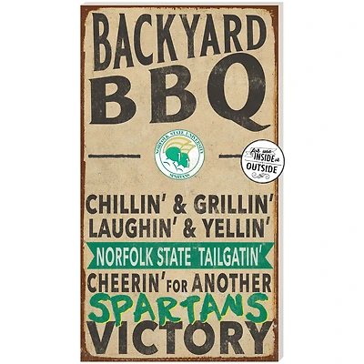 Norfolk State Spartans 11'' x 20'' Indoor/Outdoor BBQ Sign
