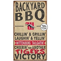 Wittenberg University Tigers 11'' x 20'' Indoor/Outdoor BBQ Sign