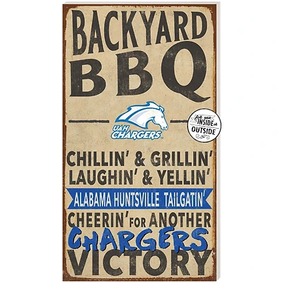 UAH Chargers 11'' x 20'' Indoor/Outdoor BBQ Sign