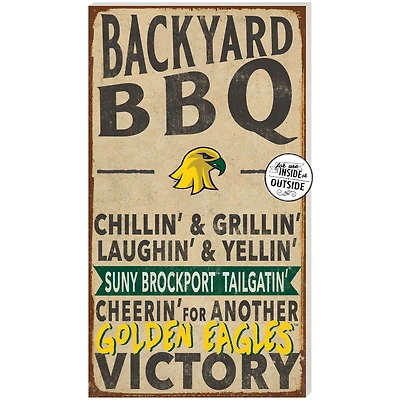 SUNY Brockport Golden Eagles 11'' x 20'' Indoor/Outdoor BBQ Sign