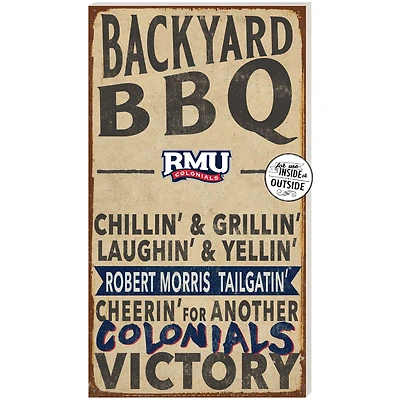 Robert Morris Colonials 11'' x 20'' Indoor/Outdoor BBQ Sign