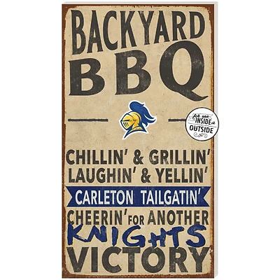 Carleton Knights 11'' x 20'' Indoor/Outdoor BBQ Sign