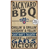 Saint Mary's Gaels 11'' x 20'' Indoor/Outdoor BBQ Sign