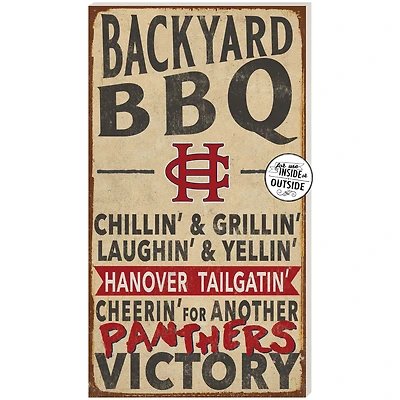 Hanover Panthers 11'' x 20'' Indoor/Outdoor BBQ Sign