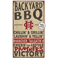 Hanover Panthers 11'' x 20'' Indoor/Outdoor BBQ Sign