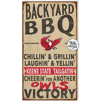 Keene State Owls 11'' x 20'' Indoor/Outdoor BBQ Sign