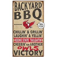 Keene State Owls 11'' x 20'' Indoor/Outdoor BBQ Sign