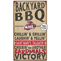 St. Mary's Cardinals 11'' x 20'' Indoor/Outdoor BBQ Sign