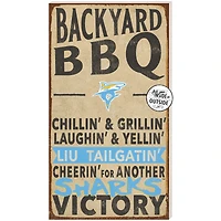 LIU Sharks 11'' x 20'' Indoor/Outdoor BBQ Sign