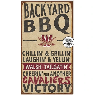 Walsh Cavaliers 11'' x 20'' Indoor/Outdoor BBQ Sign