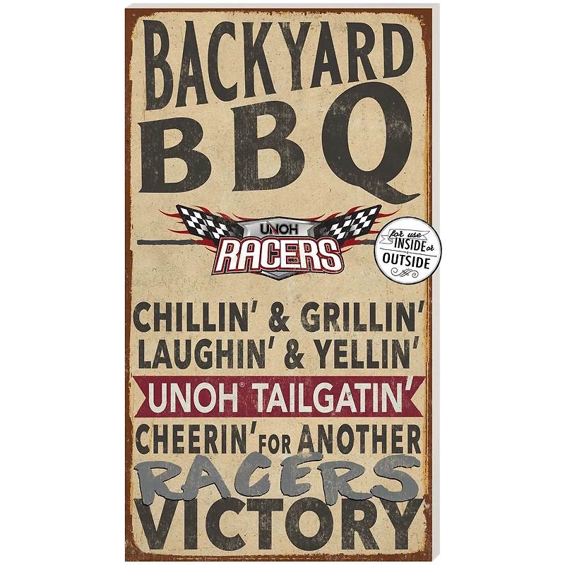 Northwestern Ohio Racers 11'' x 20'' Indoor/Outdoor BBQ Sign