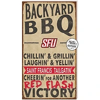 Saint Francis Red Flash 11'' x 20'' Indoor/Outdoor BBQ Sign