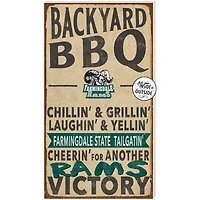 SUNY Farmingdale State Rams 11'' x 20'' Indoor/Outdoor BBQ Sign