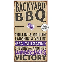Stephen F Austin Lumberjacks 11'' x 20'' Indoor/Outdoor BBQ Sign