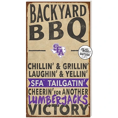 Stephen F Austin Lumberjacks 11'' x 20'' Indoor/Outdoor BBQ Sign