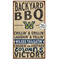 Wilkes Colonels 11'' x 20'' Indoor/Outdoor BBQ Sign