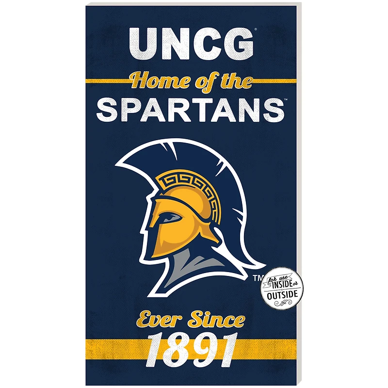 UNCG Spartans 11" x 20" Indoor/Outdoor Home Of The Sign