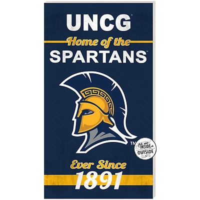 UNCG Spartans 11" x 20" Indoor/Outdoor Home Of The Sign