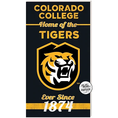 Colorado College Tigers 11" x 20" Indoor/Outdoor Home Of The Sign