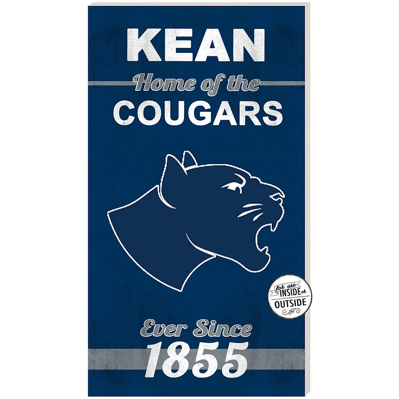 Kean University Cougars 11" x 20" Indoor/Outdoor Home Of The Sign
