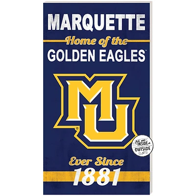 Marquette Golden Eagles 11" x 20" Indoor/Outdoor Home Of The Sign