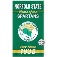 Norfolk State Spartans 11" x 20" Indoor/Outdoor Home Of The Sign
