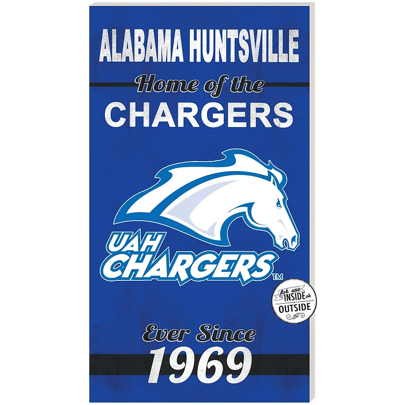 UAH Chargers 11" x 20" Indoor/Outdoor Home Of The Sign