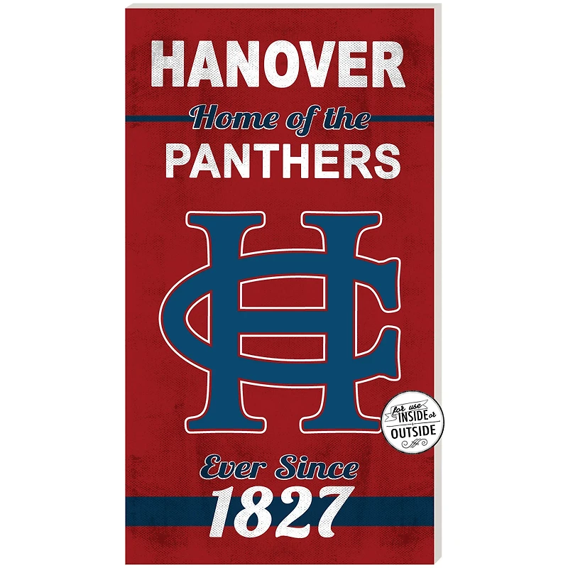 Hanover Panthers 11" x 20" Indoor/Outdoor Home Of The Sign