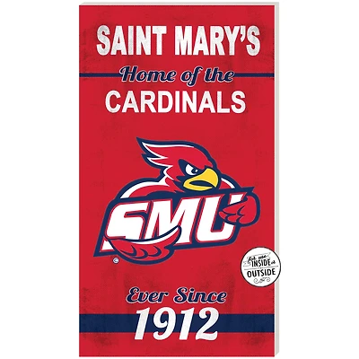 St. Mary's Cardinals 11" x 20" Indoor/Outdoor Home Of The Sign