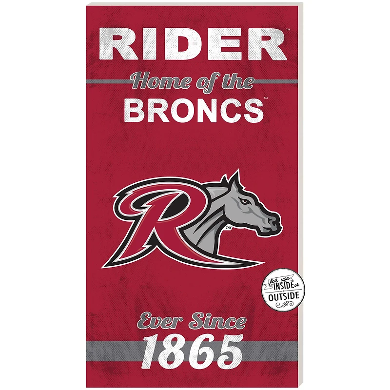 Rider Broncs 11" x 20" Indoor/Outdoor Home Of The Sign