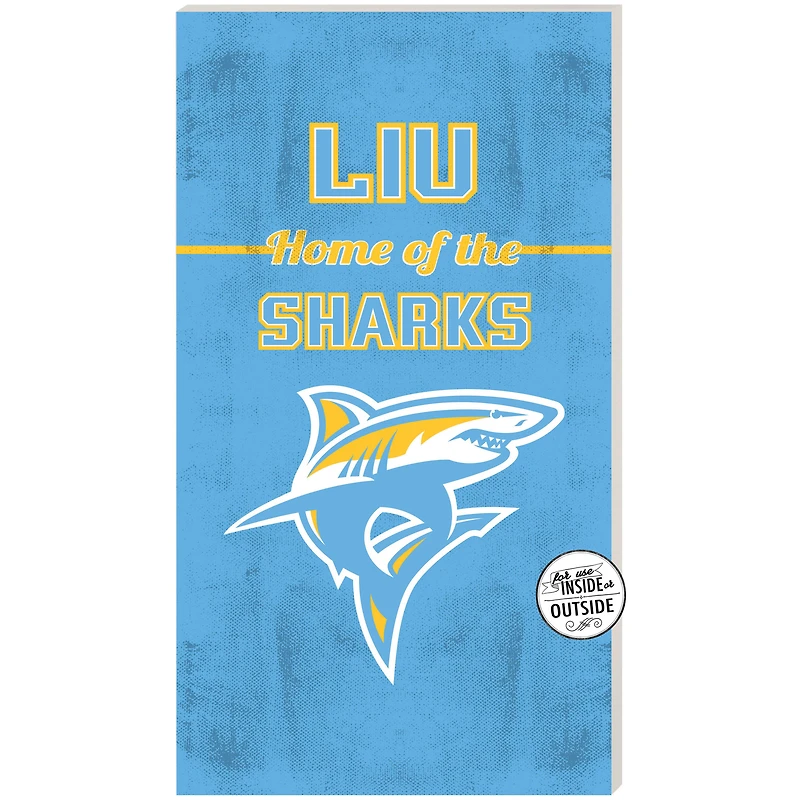 LIU Sharks 11" x 20" Indoor/Outdoor Home Of The Sign