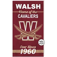 Walsh Cavaliers 11" x 20" Indoor/Outdoor Home Of The Sign