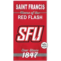 Saint Francis Red Flash 11" x 20" Indoor/Outdoor Home Of The Sign