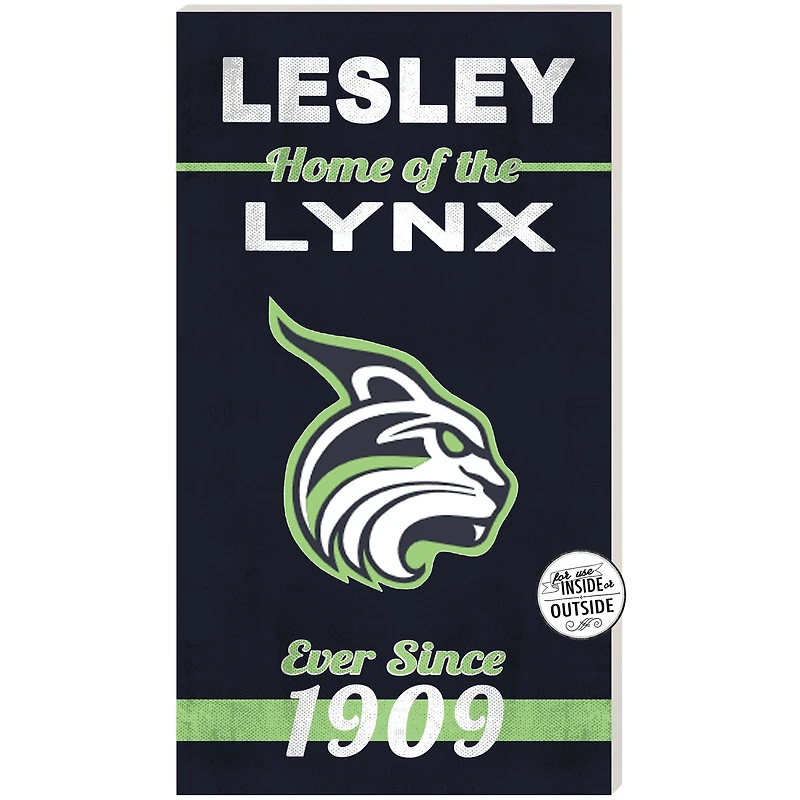 Lesley Lynx 11" x 20" Indoor/Outdoor Home Of The Sign