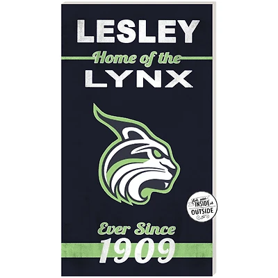 Lesley Lynx 11" x 20" Indoor/Outdoor Home Of The Sign