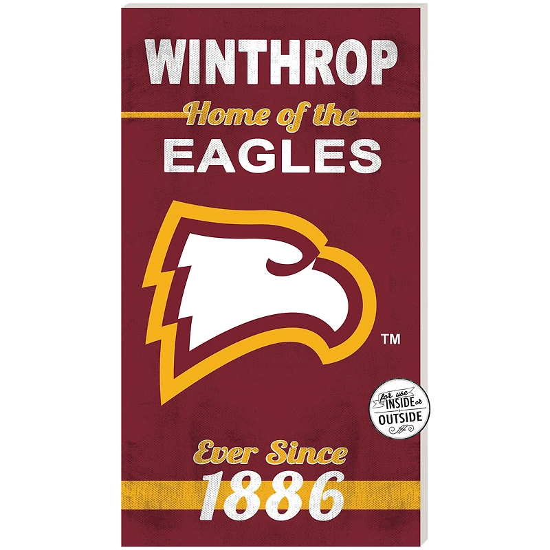 Winthrop Eagles 11" x 20" Indoor/Outdoor Home Of The Sign
