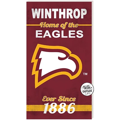 Winthrop Eagles 11" x 20" Indoor/Outdoor Home Of The Sign