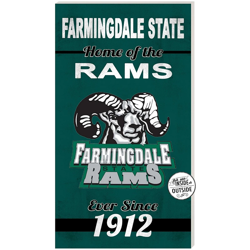 SUNY Farmingdale State Rams 11" x 20" Indoor/Outdoor Home Of The Sign