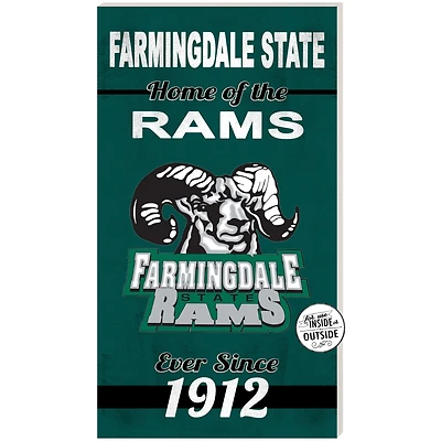 SUNY Farmingdale State Rams 11" x 20" Indoor/Outdoor Home Of The Sign