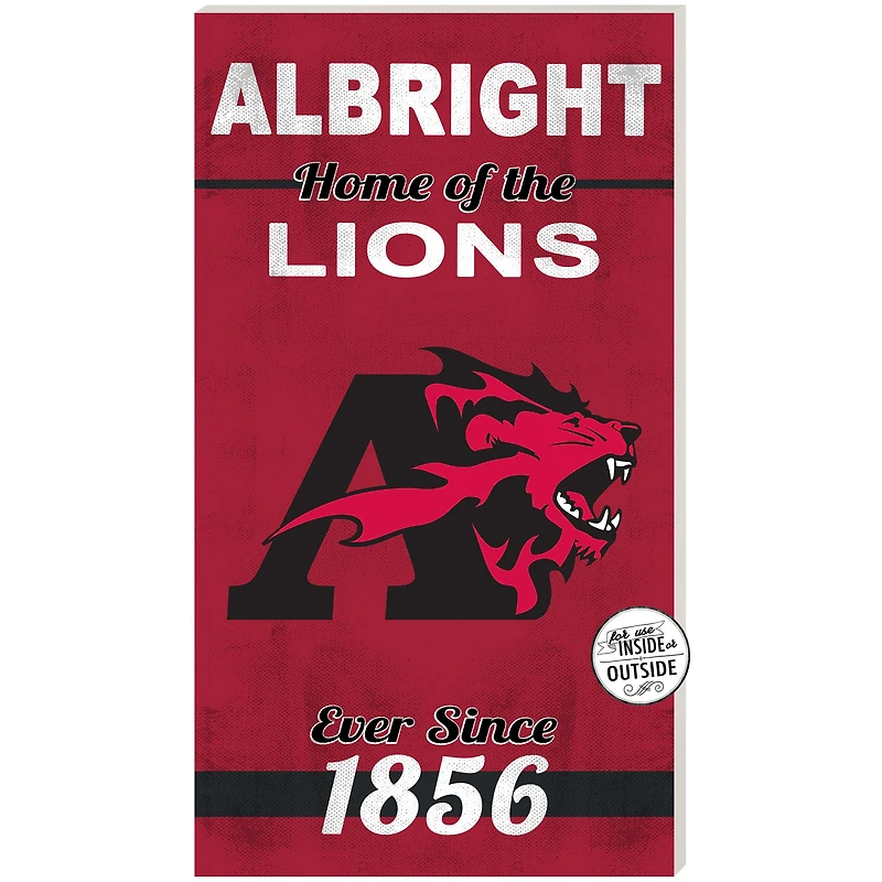 Albright Lions 11" x 20" Indoor/Outdoor Home Of The Sign