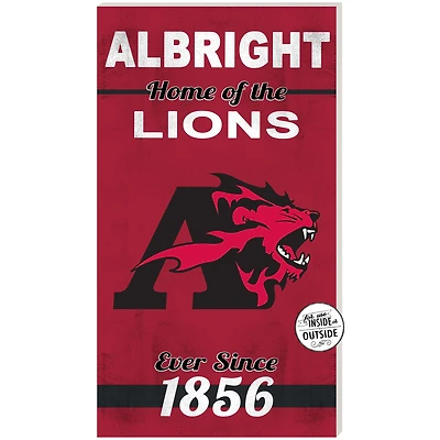 Albright Lions 11" x 20" Indoor/Outdoor Home Of The Sign