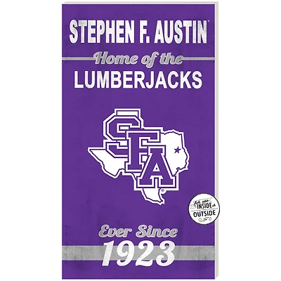 Stephen F Austin Lumberjacks 11" x 20" Indoor/Outdoor Home Of The Sign