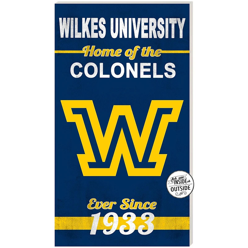 Wilkes Colonels 11" x 20" Indoor/Outdoor Home Of The Sign