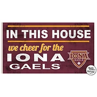Iona University Gaels 11'' x 20'' Indoor/Outdoor In This House Sign