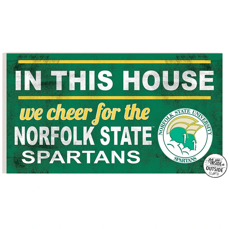 Norfolk State Spartans 11'' x 20'' Indoor/Outdoor In This House Sign