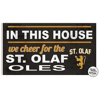St. Olaf Oles 11'' x 20'' Indoor/Outdoor In This House Sign