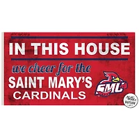 St. Mary's Cardinals 11'' x 20'' Indoor/Outdoor In This House Sign
