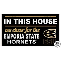 Emporia State Hornets 11'' x 20'' Indoor/Outdoor In This House Sign