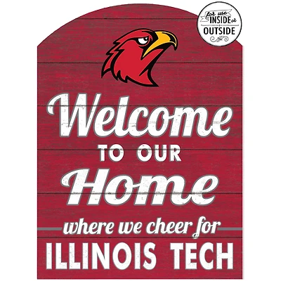 Illinois Tech Scarlet Hawks 16'' x 22'' Indoor/Outdoor Marquee Sign