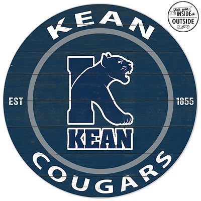 Kean University Cougars 20'' x 20'' Indoor/Outdoor Team Color Circle Sign